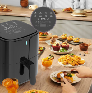 <span class=keywords><strong>Friggitrice</strong></span> <span class=keywords><strong>ad</strong></span> <span class=keywords><strong>Aria</strong></span> Calda Digitale Multifunzione da <span class=keywords><strong>5</strong></span> <span class=keywords><strong>Litri</strong></span>, Grande Capacità, Nero Cromato |   <span class=keywords><strong>Friggitrice</strong></span> <span class=keywords><strong>ad</strong></span> <span class=keywords><strong>Aria</strong></span> Calda Senza Olio per Cucina - Product Image 3