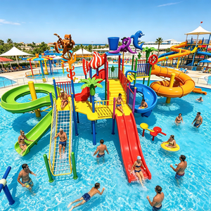 Structure <span class=keywords><strong>de</strong></span> parc <span class=keywords><strong>aquatique</strong></span> commercial sur le thème <span class=keywords><strong>de</strong></span> l'océan avec toboggans multi-voies pour complexe hôtelier <span class=keywords><strong>de</strong></span> luxe et parc <span class=keywords><strong>aquatique</strong></span> - Product Image 1
