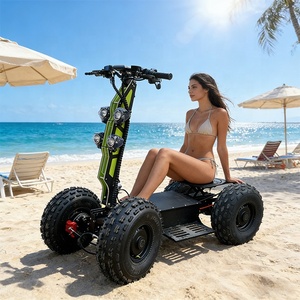 Scooter Todoterreno 4x4 Plegable Rápido con Neumáticos Anchos de 100 km/h, Scooter Plegable de 4 Ruedas con Neumáticos Anchos de 4000 W -- Venta al por Mayor 100 km/h - Product Image 4