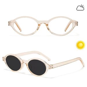Gafas de Sol Redondas Pequeñas con Cambio de Color, Estilo Nerd, para Mujer, Nuevas, a la Moda, Retro, con Protección UV de Alto Nivel - Product Image 4