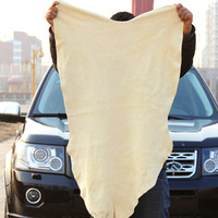Serviette de lavage de voiture, serviette pour véhicule, cuir naturel, Super absorbante, séchage rapide, pour meubles de maison, 1 pièce, 60x90CM