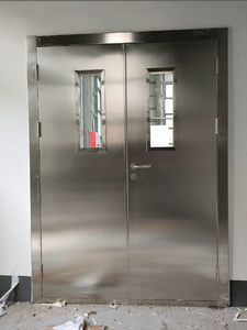 Les portes coupe-feu en acier inoxydable AISA304 conviennent aux ateliers et aux <span class=keywords><strong>locaux</strong></span> commerciaux soumis à une forte humidité et à une forte concentration de graisse. - Product Image 2