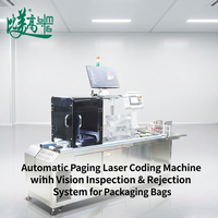 Machines de marquage laser UV à pagination automatique et machine d'inspection visuelle intégrée avec système de rejet