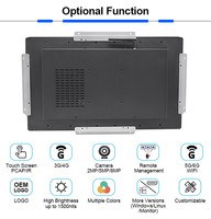 21.5 pouces 1000 1500 nits affichage numérique haute luminosité cadre ouvert Android moniteur LCD affichage pour kiosque