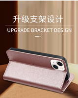 Étui de téléphone en cuir d'affaires pour iphone 16 16e 15 14 13 12 étui portefeuille à fente pour cartes antichoc à la mode pour iPhone 16 Pro