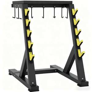 Support de rangement multi-prises pour accessoires de gym, support suspendu pour câbles et poignées, organisateur de poignées de fitness pour le rangement des accessoires d'entraînement en salle de sport - Product Image 1