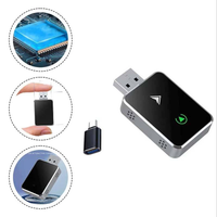 Adaptateur sans fil 2 en 1 CarPlay Android Auto, commutation en un clic, plug and play, dongle USB, boîte de voiture universelle pour iPhone