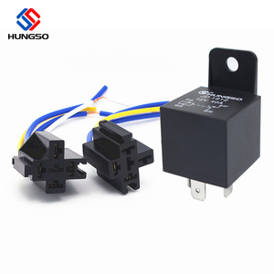 Высококачественное автомобильное реле 1H 1Z, 12В 24В, 30А 40А, 4-контактное 5-контактное, с разъемами и гнездами - Product Image 1