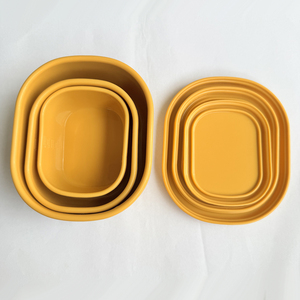 Juego de 3 Recipientes de Silicona para Almacenamiento de Alimentos con Tapas Herméticas, Recipientes de Silicona para Refrigerios, Almacenamiento de Alimentos para Camping y Cocina - Product Image 4