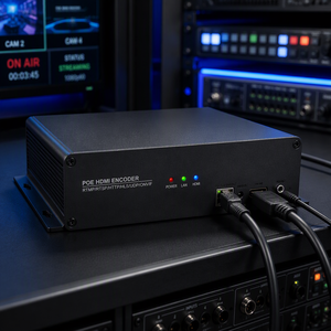 Codificador H265 H264 HD para transmisión de vídeo compatible con fuente de alimentación POE NVR Grabación de pantalla MI IP Radio TV equipo de transmisión - Product Image 1