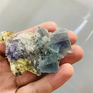 Rough Fluorite natural gemstone mineral specimen healing stone fluorite crystals cluster for home decoration