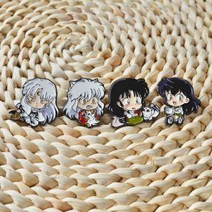 Inuyasha เข็มกลัดโลหะทาสีอะนิเมะญี่ปุ่นแบบหล่อและแกะสลักด้วยเทคนิคการพิมพ์ดิจิตอลสำหรับกระเป๋าเป้สะพายหลังงานฝีมือโลหะ - Product Image 5