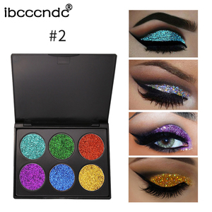 Großhandel 6-Fächer Leere Lidschattenpalette Ohne Marke Veganes Make-up Glitzer-Lidschatten Jelly-Make-up Einzelner Magnetischer Lidschattenbehälter - Product Image 2