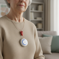 Gadgets intelligents pour la maison Kerui, cadeau pour les personnes âgées, bouton SOS d'urgence pour personnes âgées et handicapées, WiFi avec contrôle via l'application Tuya