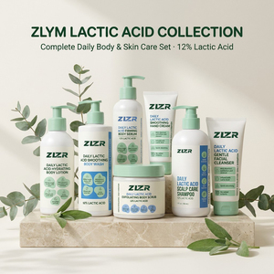 Set de Cuidado de la Piel con Ácido Láctico 12% AHA, Loción Corporal Exfoliante, Jabón, Exfoliante, Suero, Crema de Manos, Champú, Limpiador, Kit de 7 Piezas - Product Image 3