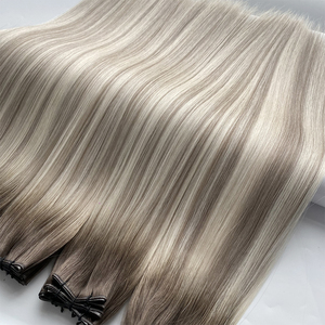 Extension per Capelli 100% Umani Remy, Punte Spesse, Doppio Filamento, Cuticola Intatta, Extension Genius Weft, Quanto Costano per Capelli Completi - Product Image 4