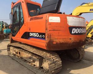 Excavadora de orugas Doosan Dx150 usada fabricada en Corea con componentes básicos-Motor y bomba Daewoo a la venta - Product Image 4