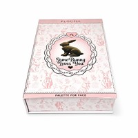 Palette de maquillage de luxe en boîte en carton, motif lapin chocolat, design 'Some Bunny Loves You', OEM, marque privée, vente en gros