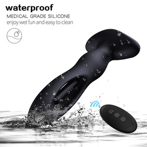 Green Flapping Man Pneumatic Vibrator Female Hopper Prostate Sex Butt Plug <strong>Anal</strong> Toys Silicone + ABS IPX6 Waterproof Wireless - Product Image 5
