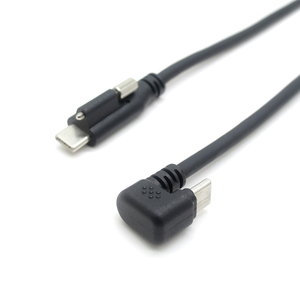 Tipo <span class=keywords><strong>C</strong></span> macho con tornillos a codo en forma de <span class=keywords><strong>U</strong></span> de 180 grados TIPO <span class=keywords><strong>C</strong></span> a USB 2,0 Transferencia de datos y cable de carga PD - Product Image 4