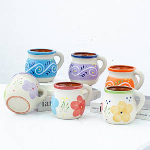 Tazas mexicanas de terracota de 12oz, tazas de arcilla, tazas de café artesanales, vasos de cóctel y tazas de té para bebidas frías o calientes - Product Image 2