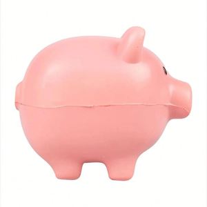 Promotional Pig Stress <b>Ball</b> <b>Squeeze</b> Toy PU Foam Portable Silk Screen Printed Business Gift - Product Image 2