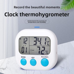 Mini Termómetro Higrómetro Digital para Interiores, <span class=keywords><strong>de</strong></span> Alta Precisión, con Función <span class=keywords><strong>de</strong></span> Reloj, para Reptiles, CX-203 - Product Image 1