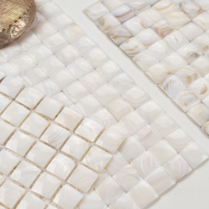 Nhà máy tùy chỉnh 3D vuông khảm tường gạch liền mạch mẹ ngọc trai vỏ tường khảm gạch cho nền tường trang trí - Product Image 2