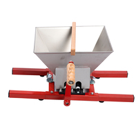 Presse-fruits manuelle traditionnelle en bois avec broyeur en acier inoxydable pour la fabrication de cidre maison