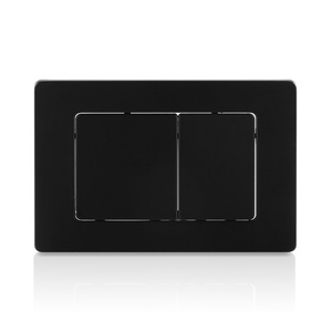 Tusson SS-003-BLACK che giấu Phễu thoát nước kép <span class=keywords><strong>Push</strong></span> nút thân thiện với môi thiết kế hiện đại vuông tuôn ra tấm Matt Đen 304 không gỉ - Product Image 1