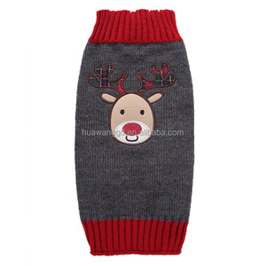 Ropa para Perros - Divertido Suéter <span class=keywords><strong>de</strong></span> Payaso para Mascotas en Gris Verdoso, Tema <span class=keywords><strong>de</strong></span> Duende Navideño para Razas como Teddy, Bichón Frisé y Bulldog - Product Image 6