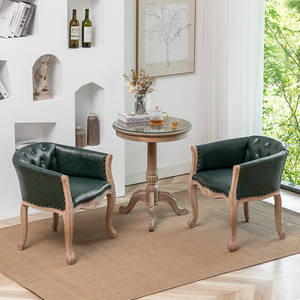 <span class=keywords><strong>Fauteuil</strong></span> individuel vintage en bois massif de style américain et européen pour salon et salle à manger - Product Image 1