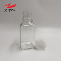 Bouteille carrée stérile en PET pour sirop contre la toux, liquide oral, avec bouchon à vis scellé, 250 ml, 1000 ml, contenants en plastique vides pour usage médical