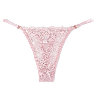 Perizoma Sexy Traspirante a Vita Bassa in Pizzo, Mutandine da Donna Comode con Ricamo Floreale, Slip a G-string per <span class=keywords><strong>Donne</strong></span> - Product Image 2