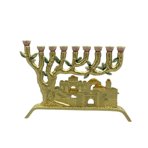 Ménorah du <span class=keywords><strong>Temple</strong></span> Saint de Jérusalem, décoration juive pour la maison, prière, festival, célébration, décoration de Hanoucca - Product Image 1
