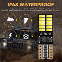 HOLY Canbus W5W 194 4014 24SMD Auto marqueur LED ampoules voiture W5W T10 194 168 LED intérieur dôme lumières 12V Canbus W5W LED T10