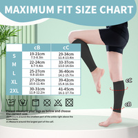 Chaussettes de compression noires de haute qualité 15-20 mmHg, 20-30 mmHg, 30-40 mmHg à compression graduée pour le soutien des veines variqueuses et la récupération de la circulation