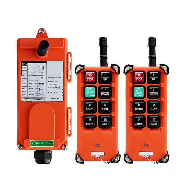 YuZhong F21-E1B Single Speed 6 Button Industrial Wireless Remote Control for Crane AC 380V/220V Compatible High Quality 1 Year