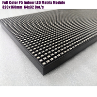 Module matriciel LED polychrome P5 intérieur SMD RGB 320x160mm 1/16 panneaux d'affichage LED à balayage