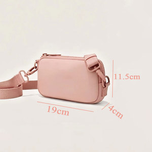 Sac de téléphone à bandoulière en néoprène imperméable avec logo personnalisé, mini, minimaliste, uni, compatible avec <span class=keywords><strong>iPhone</strong></span>/OPPO - Product Image 4