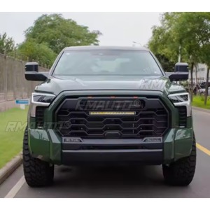 สำหรับ TOYOTA Tundra 2022-2024 ชิ้นส่วนภายนอก กระจังหน้าแบบแข่งพร้อมไฟบาร์ ชุดแต่งกันชนหน้าพร้อมไฟสำหรับรถแข่ง - Product Image 3