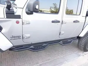 Offroad Exterior Accessories Running Board Car Side Pedal Side Step Nerf Bar For Jeep Gladiator JT JK JL Steel Rock Slider 4x4