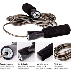 Privée personnalisée Réglable <span class=keywords><strong>Roulement</strong></span> Vitesse <span class=keywords><strong>Corde</strong></span> à <span class=keywords><strong>Sauter</strong></span>, Entraînement à L'endurance <span class=keywords><strong>A</strong></span>érobie Exercice <span class=keywords><strong>Corde</strong></span> à <span class=keywords><strong>Sauter</strong></span> - Product Image 3