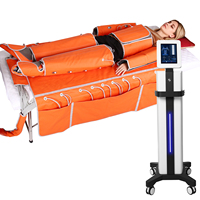 Bottes de massage pour les jambes entières, pressothérapie, drainage lymphatique professionnel, bottes à compression d'air, dispositif d'exosquelette de compression