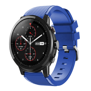 Nuevo para Huami <span class=keywords><strong>Amazfit</strong></span> <span class=keywords><strong>GTR</strong></span> 22mm <span class=keywords><strong>correa</strong></span> de reloj hebilla de acero <span class=keywords><strong>correa</strong></span> de silicona 22mm de ancho reloj inteligente pulsera accesorios para Samsung - Product Image 6