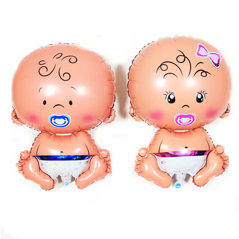 Mini Baby Figur Luftballons Cartoon Boy Girl Folie Luftballons für Baby party Dekoration Andere Baby zubehör