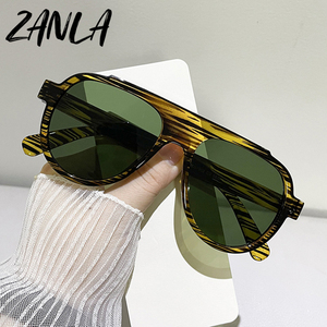 Sang Trọng Thiết Kế Thương Hiệu Lớn Khung Pilot Sunglasses Phụ Nữ Cho Nam Giới 2024 Xu Hướng Mới Kính Mặt Trời Cổ Điển Punk Shades Phổ Biến Kính Mắt - Product Image 3