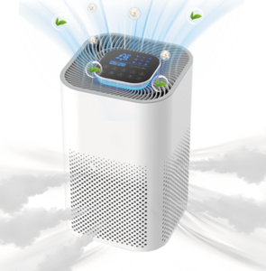 <span class=keywords><strong>เครื่อง</strong></span><span class=keywords><strong>ฟอก</strong></span><span class=keywords><strong>อากาศ</strong></span>พลาสมาแบบพกพา Google Home รุ่นปรับแต่งได้ สำหรับห้อง<span class=keywords><strong>ขนาด</strong></span><span class=keywords><strong>ใหญ่</strong></span> พร้อมแผ่นกรอง HEPA 99.97% กำจัดฝุ่นและขนสัตว์เลี้ยงสำหรับบ้าน - Product Image 1