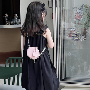 Bolsa de Ombro Estilo Coreano para Meninos e Meninas, Estilo Ocidental, Cor Sólida, <span class=keywords><strong>Mini</strong></span> Bolsa de Pérola com Zíper, Respirável, Cadeado, Bolsa Infantil 2025 - Product Image 4
