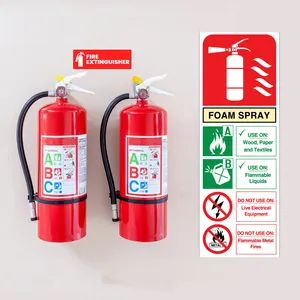 Op Maat Gemaakte Brandblusser Label Weerbestendig Bord Vlambestendig Duurzaam Zelfklevend Huisdier Outdoor Gebruik Inkt Stickers